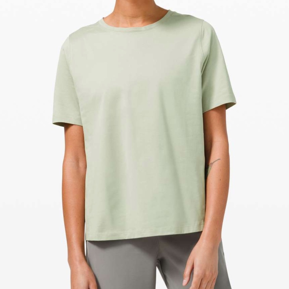 Lululemon Relaxed Fit Cotton Tee - Green Fern
